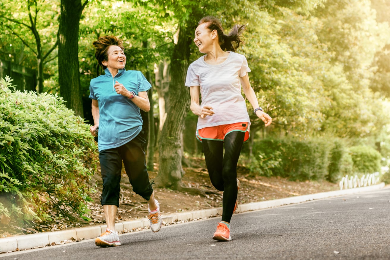 women exercising